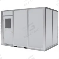PORTA-KING Modular In-Plant Office: 8 ft x 12 ft x 8 ft, 4 Walls, Vinyl-Covered Drywall, Gray (MPN FAB812). Key specifications — Brand: PORTA-KING; Sound Transmission Coefficient: STC 25; Frame Material: Aluminum.