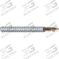 SOUTHWIRE Metal Clad Armored Cable: 12 AWG, 3 Conductors, Copper, 1,000 ft, Aluminum, Std, THHN (MPN 69115402). Key specifications — Brand: SOUTHWIRE.
