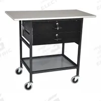 IRSG Work Table: Adj Ht, Laminate, 40 in x 20 in, 200 lb Overall Load Capacity (MPN ERGO-28-1-K4). Key specifications — attr559407: Not Expandable or Modular; attr559368: Partially Assembled; attr559409: Polyurethane; attr559382: Powder Coated; attr867165: 22 in; attr867166: 4-1/2 in; attr559398: Casters; attr867167: 18 in.