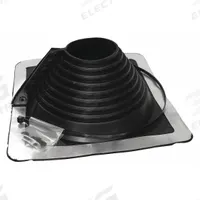 14"H-W Plastic Roof Vent Pipe Boot: For Pitched Roof, Square Base, For 1 Pipes, 9 1/4 in Max Pipe (MPN 14752). Key specifications — Top Opening: Open; Material - Collar: EPDM; Brand: OATEY.