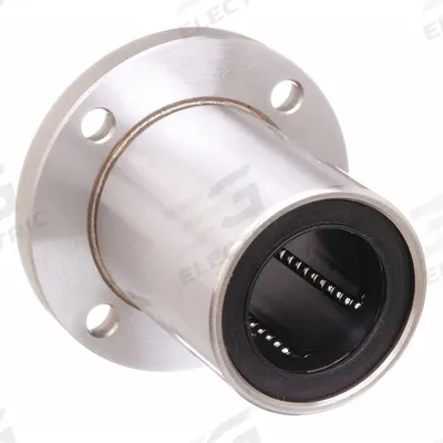 NB Linear Round Flange Mount Bearing: Single, SWF, 1 in ID - Round-Flanged Linear Ball Bearings
