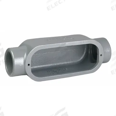 HUBBELL KILLARK Conduit Outlet Body: Iron, 3 in Trade Size, C Body, 217 cu in Body Capacity - C - Straight Type