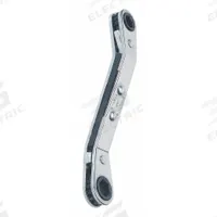 PROTO Box End Wrench: Chrome, 7 mm_8 mm Head Size, 4 1/4 in Overall Lg, Offset, Reversing, Straight (MPN J1181M-A). Key specifications — attr309490: Chrome; attr309484: Yes; attr309492: No; attr324928: PROTO.