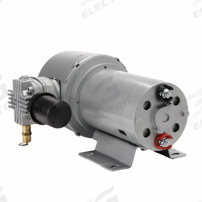 GAST Piston Air Compressor: 0.42 hp, 1 Phase, 12V DC, 100 psi Max Continuous Pressure - Reciprocating Piston Compressor/Vacuum Pumps