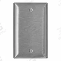 LEVITON Wall Plate: Blank, 1 Gang, Midsize Size (MPN SSJ13-C40). Key specifications — Brand: LEVITON; Material: Stainless Steel.