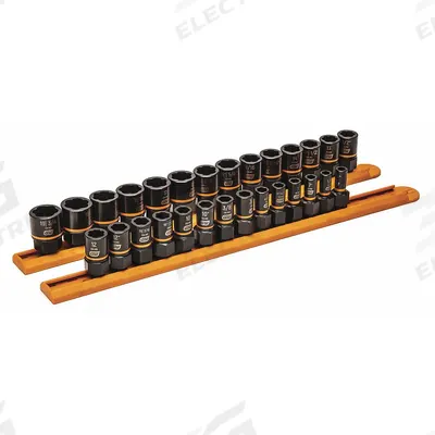 GEARWRENCH Bolt Extractor Set: 1/4 in, 3/8 in Drive Size - Bolt Extraction Impact Socket Sets