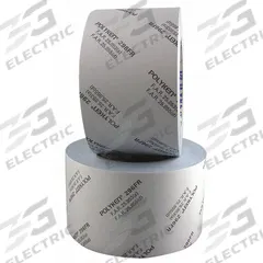 POLYKEN Duct Tape: Heavy Duty, White, 1 in Wd, 36 yd Lg, 7 mil Thick, 296FR, Fiberglass Cloth. Key specifications — attr1244200: Fiberglass Cloth; attr1244159: 296FR.