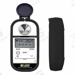 LAXCO, INC Refractometer: Brake Fluids, +/-5°C, Auto, Digital, 1 in Overall Dp, 2 1/4 in Overall Wd (MPN RHD-P-604). Key specifications — attr1073899: LAXCO, INC; attr1079772: +/-5°C; attr1136199: 1.5177 nD; attr1079778: Automatic; attr1136198: 1.3330nD; attr1079777: 0.0001nD; attr1108250: Brake Fluids.