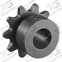 TSUBAKI Single Strand Sprocket: 35, For 3/8 in Chain Pitch, 1/2 in Bore Dia, 10 Teeth, Steel (MPN 35B10F-1/2). Key specifications — Brand: TSUBAKI.