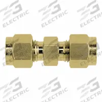 BRENNAN INDUSTRIES Compression Fitting Union: 1/8 in OD x 1/8 in OD Size, Tube x Tube, Brass (MPN N2403-02-02-B). Key specifications — Compatible Fitting Brands: BI-Lok; Brand: BRENNAN INDUSTRIES; Series: N2403.