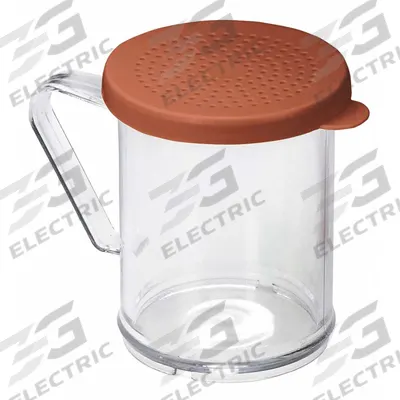 TABLECRAFT PRODUCTS Dredge: For Salt/Sugar Food Type, 10 oz Capacity, Plastic Body - Shakers with Handles & Tops