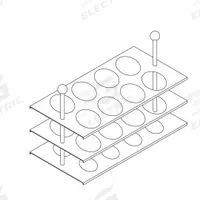 Tube Rack: (8) Tubes (MPN P19800). Key specifications — Product Type: Test Tube Rack; Total Holding Capacity: (8) Tubes; Brand: BEING SCIENTIFIC.