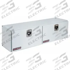 WEATHER GUARD Topside Truck Box: Topside Truck Box, Double Drop-Down Doors Lid, D-Handle, Steel (MPN 265-3-02). Key specifications — Brand: WEATHER GUARD; Color: White; Lock Type: Keyed.