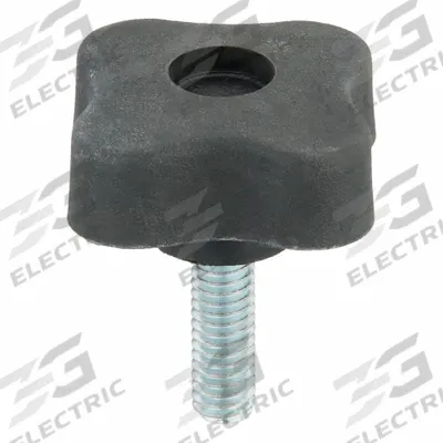 INNOVATIVE COMPONENTS Hand Knob: 4 Point, Plastic w/ Steel Thread, 5/16"-18 Thread - 4-Arm Knobs with Threaded Stud
