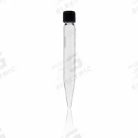 KIMBLE Centrifuge Tube: 100 mL, Centrifuge Tube, 37 mm Body Dia, 203 mm Overall Ht, Colorless (MPN 45246-100). Key specifications — Graduated: Yes; Includes Closure: Yes; Body Color: Colorless; Brand: KIMBLE; Bottom Shape: Conical.