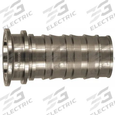 DIXON VALVE & COUPLING Barbed Hose Fitting: For 1 1/2 in Hose I.D., Hose Barb x Tri-Clamp - 316 Stainless Steel Multipurpose (Air, Water, Chemical) Rigid Barbed Hose Fittings