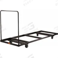 NATIONAL PUBLIC SEATING Table Cart: 660 lb, 90 1/4 in L x 31 in W x 43 in H, (2) Rigid/(2) Swivel (MPN DY-3096). Key specifications — Frame Color: Brown; For Use with Series: BT3000; Brand: NATIONAL PUBLIC SEATING; Caster/Wheel Configuration: (2) Swivel.