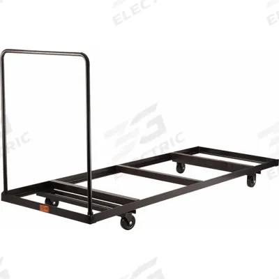 NATIONAL PUBLIC SEATING Table Cart: 660 lb, 90 1/4 in L x 31 in W x 43 in H - Horizontal Carts for Rectangular Tables