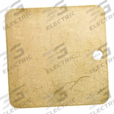 BRADY Blank Tags: Brass, Brass, 0.04 in Thick, Square, 1 1/2 in x 1 1/2 in - General Purpose Blank Valve Tags