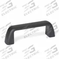JW WINCO Pull Handle: Threaded Holes, Plastic, Black, M8 Screw Size, 0.31 in, 3.98 in Grip Lg (MPN 6333030). Key specifications — Brand: JW WINCO; Projection Type: Non-Recessed; Material: Nylon; Finish: Matte; Color: Black; Folding Type: Fixed; Mounting Type: Threaded Holes; Screw Size: M8.