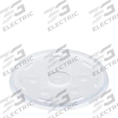 DART Disposable Cold Cup Lid: For 60 oz Cup Capacity, Flat Straw Slot, Translucent - Flat Straw Slot Lids