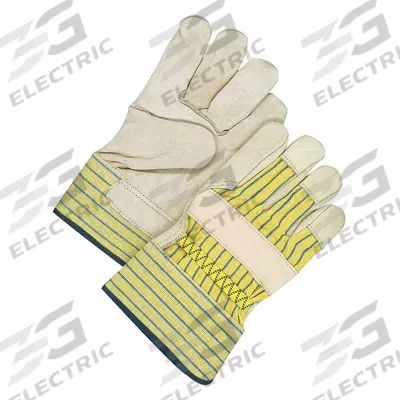 BDG Leather Gloves: Universal, Cowhide, Std, Glove, Full Finger, Leather Palm Leather Coverage - Work Gloves