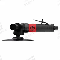 CHICAGO PNEUMATIC Air Angle Disc Sander: 5 in Pad, Light Duty, 1.5 hp, 56 cfm, Non-Vacuum, Variable (MPN CP3550-120AB). Key specifications — attr1320237: CHICAGO PNEUMATIC; attr1320246: Rear.
