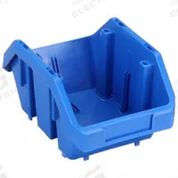 QUANTUM STORAGE SYSTEMS Cross-Stacking Bin: 6 5/8 in x 9 1/2 in x 5 in, Blue, Label Holder Included (MPN QP965BL). Key specifications — Electrostatic Discharge: Not Electrostatic Discharge Conductive; Brand: QUANTUM STORAGE SYSTEMS; % Recycled Content: 0%.