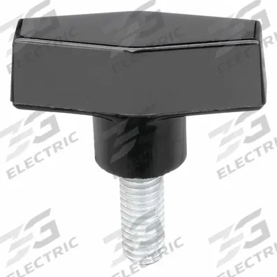 DAVIES Hand Knob: T, Thermoset, 1/4"-20 Thread, 22 mm Thread Lg - T-Handle Knobs with Threaded Stud