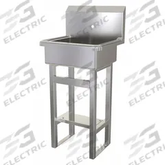 SANI-LAV Hand Sink: 43 1/2 in Overall Ht, 17 in Bowl Lg, 7 in Bowl Dp, 1 Faucet Holes, 16 ga (MPN 7250). Key specifications — Includes Side Splash: Side Splash Not Included; Brand: SANI-LAV.
