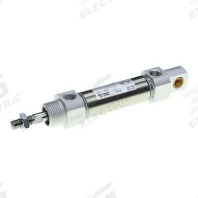 SMC Round Body Cylinder: 32 mm Bore, 75 mm Stroke, Non-Repairable, Stainless Steel - Rear Pivot Mount Cylinders