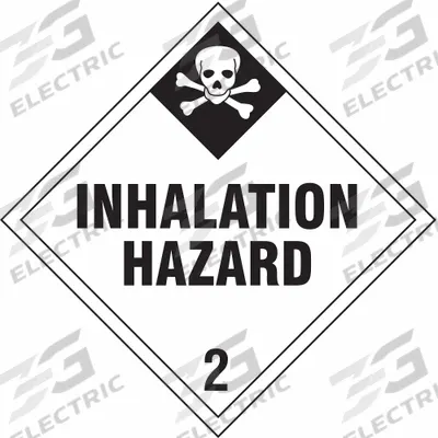 STRANCO Container Placard: Inhalation Hazard, 10 3/4 in x 10 3/4 in - Class 2: Gases