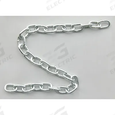 Dayton Straight Chain: Carbon Steel, 600 lb Working Load Limit, Straight - Welded Straight-Link Tailgate Chains