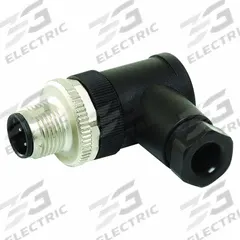 MURRELEKTRONIK Circular Connector: A Coded, 5 Pin, M12 Screw, IP67, Screw Terminals, 90° Angle, PA (MPN 7000-12841-0000000). Key specifications — Connector Body Type: Pin; Coding: A; Brand: MURRELEKTRONIK; Voltage Rating: 60V AC/60V DC; Thread Size: M12; Mounting Style: Screw; IP Rating: IP67; Housing Material: PA.