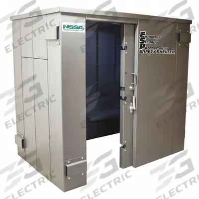 ESP SAFETY SHELTER Tornado Shelter: 20 Person Capacity, Carbon Steel - Tornado & Storm Shelters
