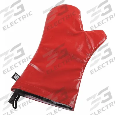 EZ-KLEEN Oven Mitt: 450°F Max Temp, 15 in Overall Lg, Cotton/Polyester, Red (MPN EZK15) - Furnishings, Appliances and Hospitality