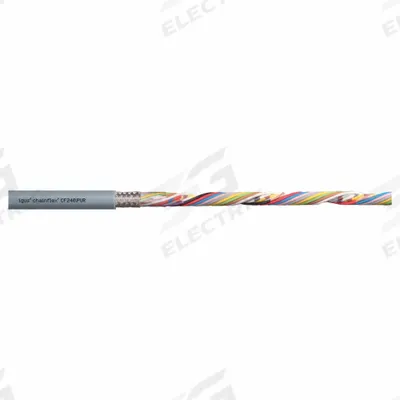 CHAINFLEX Data Cable: 26 AWG, 8 Conductors, Order by the Foot, PUR Jacket - Continuous Flexing Data Cables