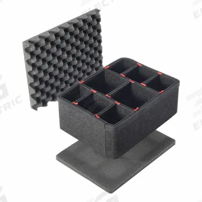 PELICAN Protective Equipment: 7 3/4 in x 31 1/4 in, 1/2 in Foam Thick, Steel (U-Pin) - Divider Foam Inserts
