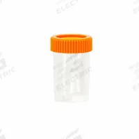 APPROVED VENDOR 20 mL Vials with Caps: Sample, PPCO, 20 mL, Orange, 28 mm Body Dia, Non-Sterile (MPN 2403519E80E1). Key specifications — Neck Size: 28 mm; Self-Standing: Self-Standing; Closure Color: Orange; Brand: APPROVED VENDOR; Vial Type: Sample; Body Color: Natural; Includes Closure: Yes; Bottom Shape: Round.