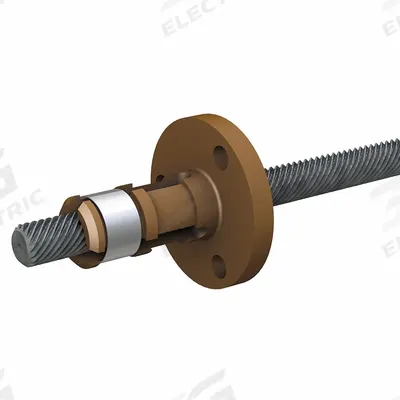 PBC LINEAR Precision Lead Screw: Lead Screw and Nut Assembly, Anti-Backlash, PTFE - Precision Lead Screws with Anti-Backlash Nuts