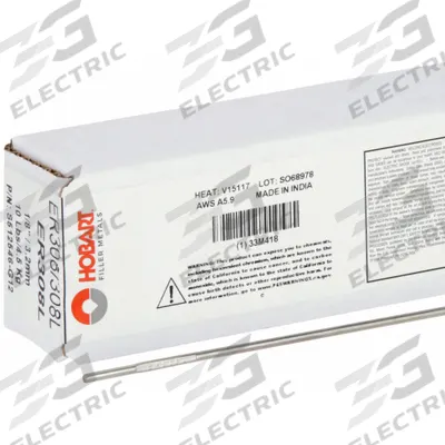 HOBART Welding Rod: Stainless Steel, ER308/308L, 1/8 in x 36 in - ER308 TIG Welding Rods