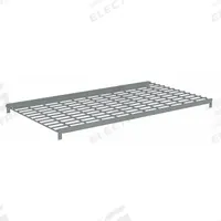 TENNSCO Shelf: 48 in x 24 in, 500 lb Load Capacity, Steel, 5 ga Decking, Gray, Shelf (MPN ZAESH-4824W). Key specifications — Decking Material: Steel; Includes: (2) Beams; Decking Finish: Zinc Plated; Shelf Configuration: Single Straight; Color: Gray; Frame Material: Steel; Brand: TENNSCO; Frame Finish: Zinc Plated.