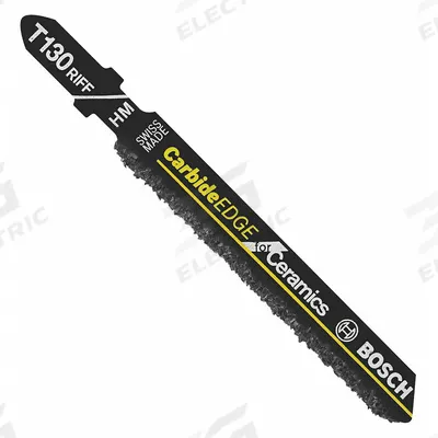 BOSCH Jigsaw Blade: 3 1/4 in Blade Lg, Carbide Grit, Carbide - Tile & Masonry Cutting Blades