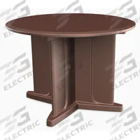 CORTECH Table: 29 in Overall Ht, 48 in Overall Dia, No Game Top, Ballast Accepted, Brown, ISO 22196 (MPN 66751BN). Key specifications — attr1032567: CORTECH; attr1032564: Ballast Accepted; attr1032590: Polyethylene; attr1075036: Endurance.