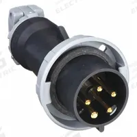 HUBBELL Pin and Sleeve Plug: Black, 347/600V AC, Three Phase, 30 A, 4 Pole, 5 Wire, IEC Grounding (MPN HBL530P5W). Key specifications — Brand: HUBBELL.