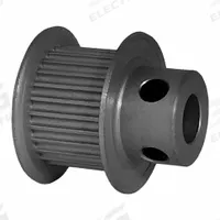 DAYTON Timing Pulley: Modified Curvilinear, Fixed, For GT Timing Belt Section, For 9 mm Belt Wd (MPN 26-2P09M6FA6). Key specifications — Brand: DAYTON; Finish: Clear Anodized; For Belt Series: Powerhouse®.