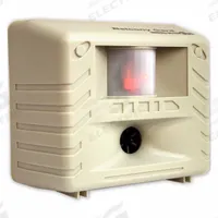 BIRD-X Electronic Bird Repeller: 900 sq ft Coverage Area, Wall Mount, Battery Power/Electric (MPN BG). Key specifications — Manufacturer Part Number: BG; Brand: BIRD-X; Mounting Type: Wall Mount; Power Source: Battery Power; Targeted Animals: Bats; Voltage: 110 V AC.