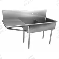 JUST MANUFACTURING Scullery Sink: 2 Bowls, 48 in Overall Ht, 75 in Overall Lg, 27 1/2 in Overall Wd (MPN NSFB248-24L-2-J). Key specifications — Brand: JUST MANUFACTURING.