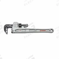 CRESCENT Pipe Wrench: Aluminum, 2 3/8 in Jaw Capacity, Serrated, 14 in Overall Lg, Ergonomic (MPN CAPW14). Key specifications — attr309808: Ergonomic; attr309815: Aluminum; attr324941: CRESCENT.