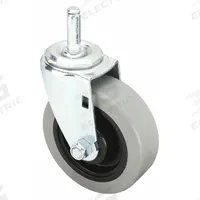 APPROVED VENDOR Stem Caster: Swivel, No Brake, 4 in Wheel Dia., 1 1/4 in Wheel Wd, Polyurethane, Std (MPN 32J848). Key specifications — attr1111099: APPROVED VENDOR; attr1111095: Gray; attr1176855: Swivel.